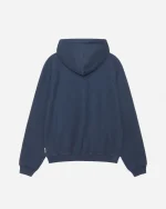 FLEECE RAGLAN NAVY BLUE HOODIE