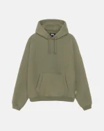 FLEECE RAGLAN OLIVE HOODIE