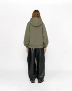 FLEECE RAGLAN OLIVE HOODIE