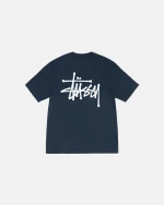 BASIC STÜSSY NAVY BLUE TEE