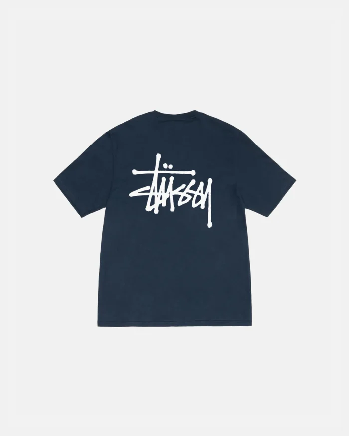 BASIC STÜSSY NAVY BLUE TEE