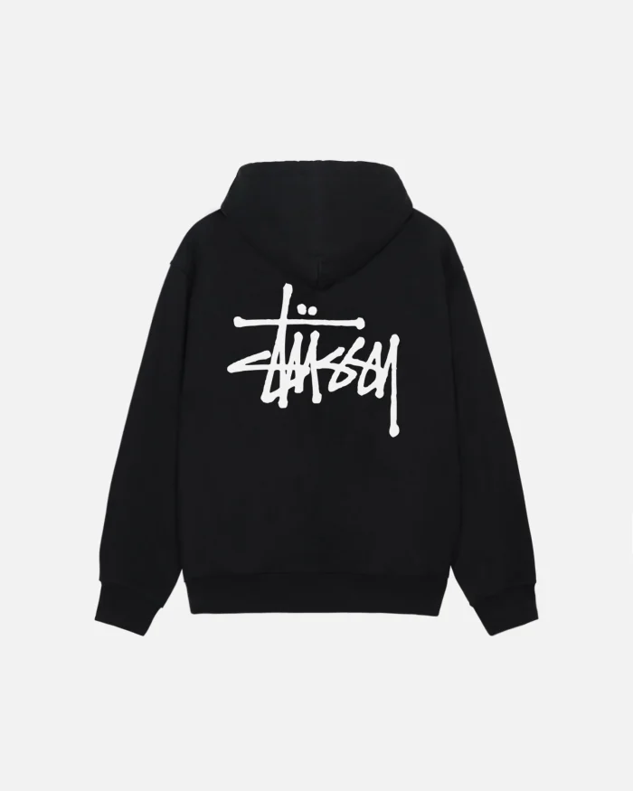 BASIC STÜSSY BLACK HOODIE