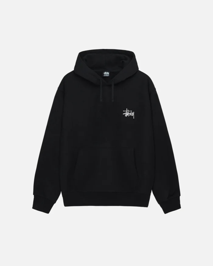 BASIC STÜSSY BLACK HOODIE