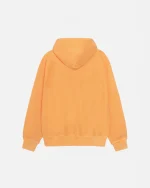 SMOOTH STOCK LIGHT ORANGE HOODIE PIGMENT DYED