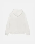 SMOOTH STOCK WHITE HOODIE PIGMENT DYED