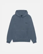 SMOOTH STOCK NAVY BLUE HOODIE PIGMENT DYED