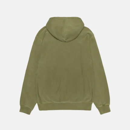 SMOOTH STOCK ZIP HOODIE PIGMENT DYED