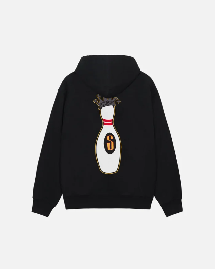 KINGPIN ZIP BLACK HOODIE