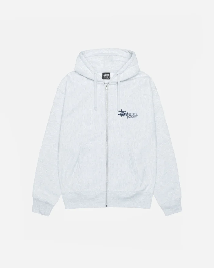 SUPERIOR QUALITY WHITE ZIP HOODIE