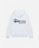 SUPERIOR QUALITY WHITE ZIP HOODIE