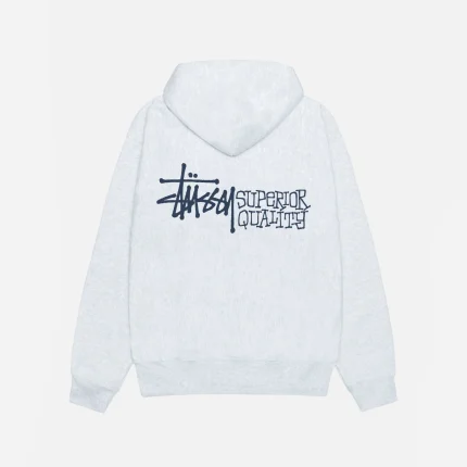 SUPERIOR QUALITY WHITE ZIP HOODIE