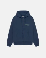 SUPERIOR QUALITY BLUE ZIP HOODIE