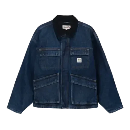 SHOP JACKET WASHED DENIM