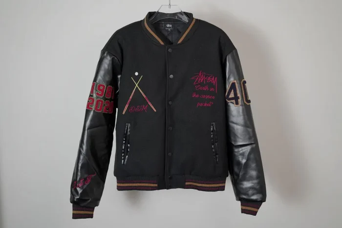 Stussy x Denim Tears x 40 Anniversary Varsity Jacket