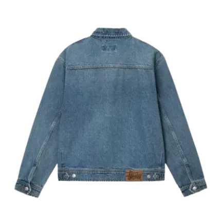 ZIP WORK JACKET DENIM-Blue